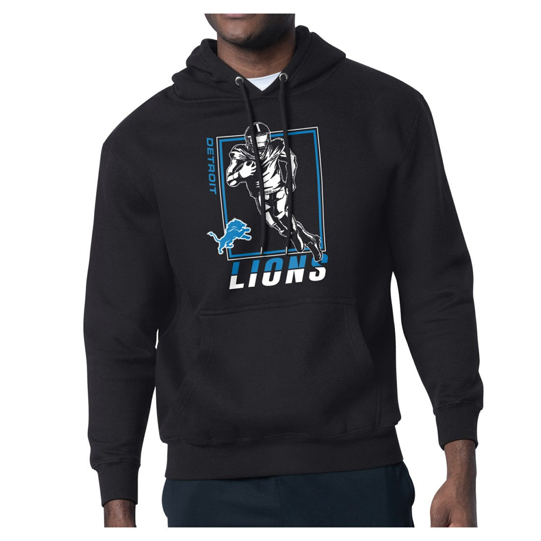 Detroit Lions Starter Player Grid Pullover Hoodie Black