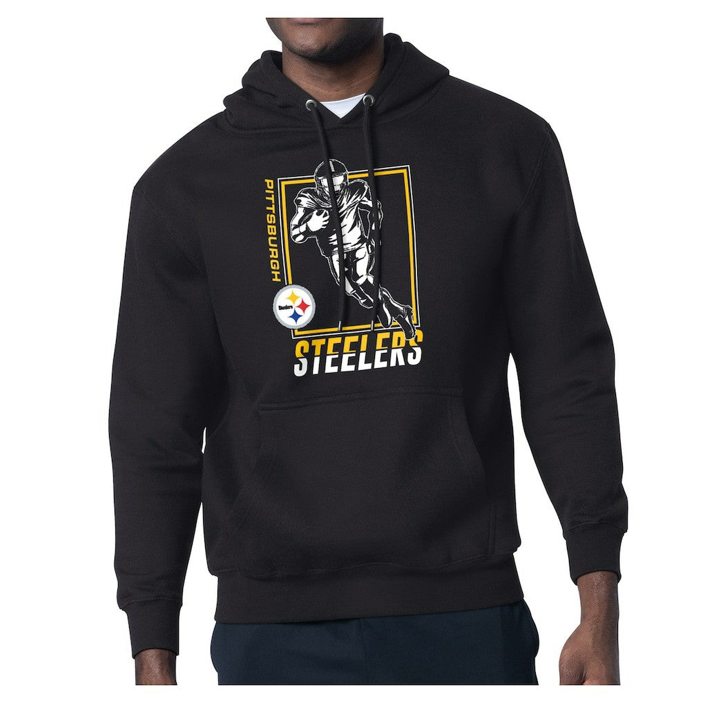 Pittsburgh Steelers Starter Player Grid Pullover Hoodie Black