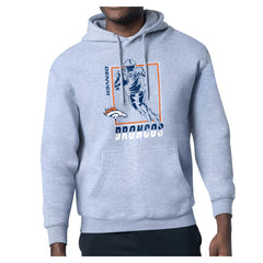 Denver Broncos Starter Player Grid Pullover Hoodie Heather Gray