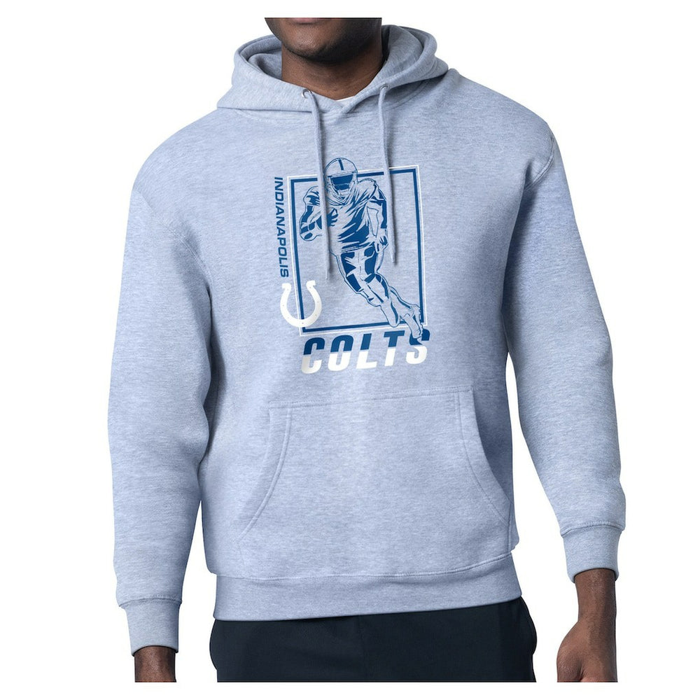 Indianapolis Colts Starter Player Grid Pullover Hoodie Heather Gray