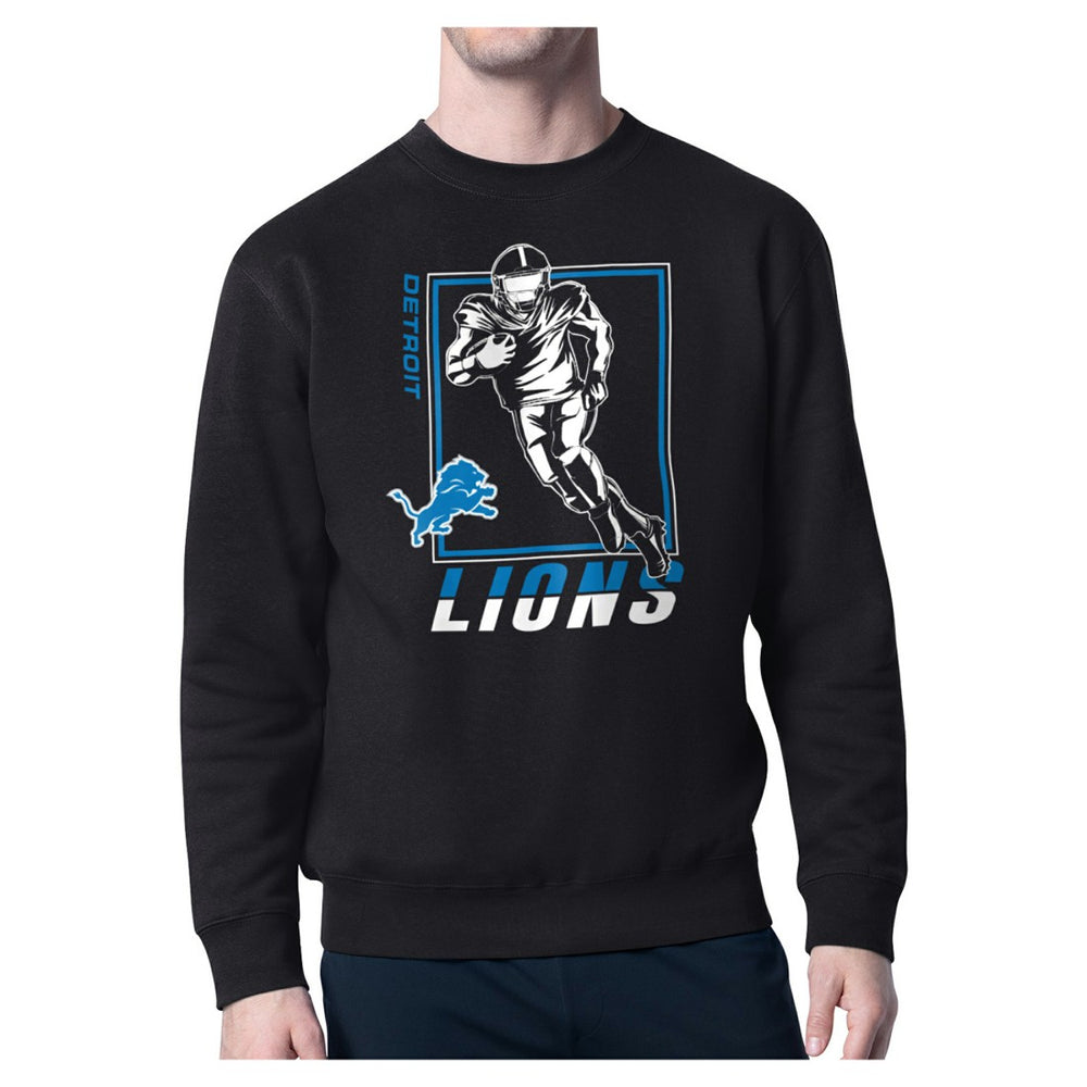Detroit Lions Starter Player Grid Pullover Sweatshirt Black