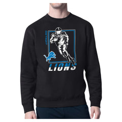 Detroit Lions Starter Player Grid Pullover Sweatshirt Black