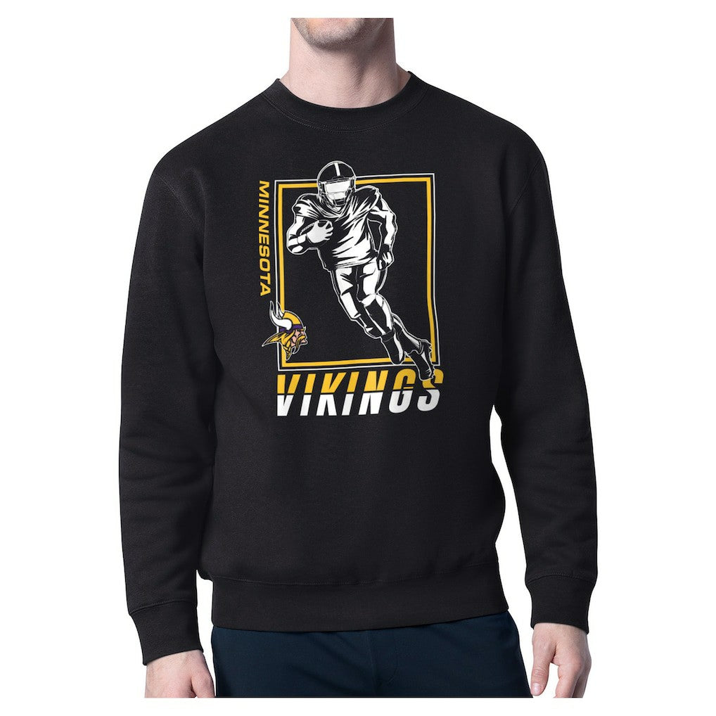 Minnesota Vikings Starter Player Grid Pullover Sweatshirt Black