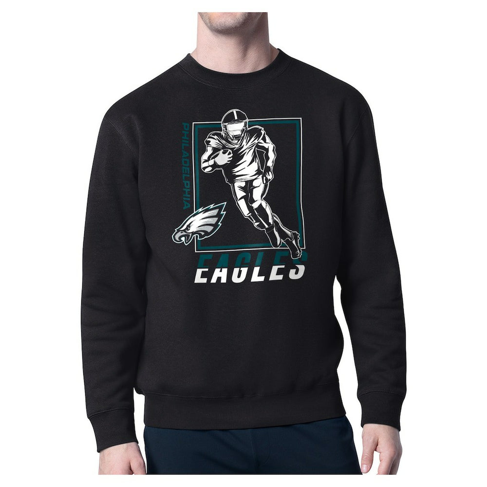 Philadelphia Eagles Starter Player Grid Pullover Sweatshirt Black