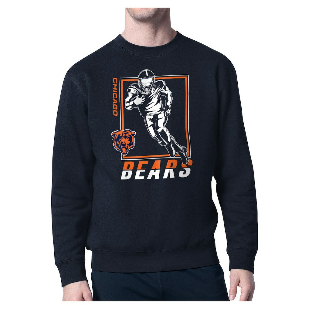 Chicago Bears Starter Player Grid Pullover Sweatshirt Navy