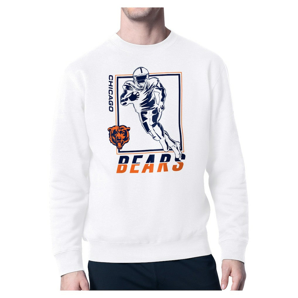 Chicago Bears Starter Player Grid Pullover Sweatshirt White
