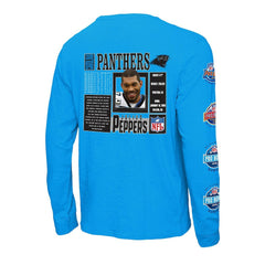 Mitchell & Ness Julius Peppers Carolina Panthers Pro Bowl Long Sleeve T-Shirt – Blue