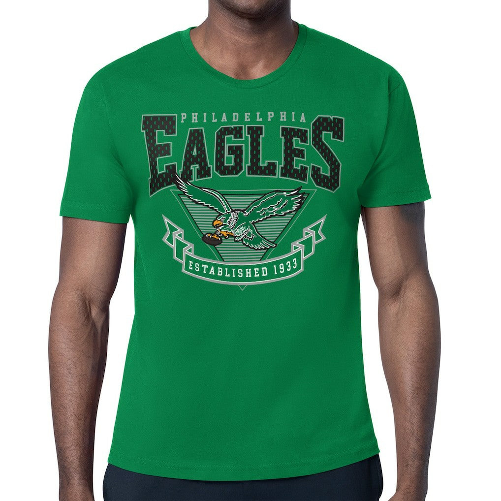 Philadelphia Eagles Starter ‘80s Inspired Retro Logo T-Shirt Kelly Green