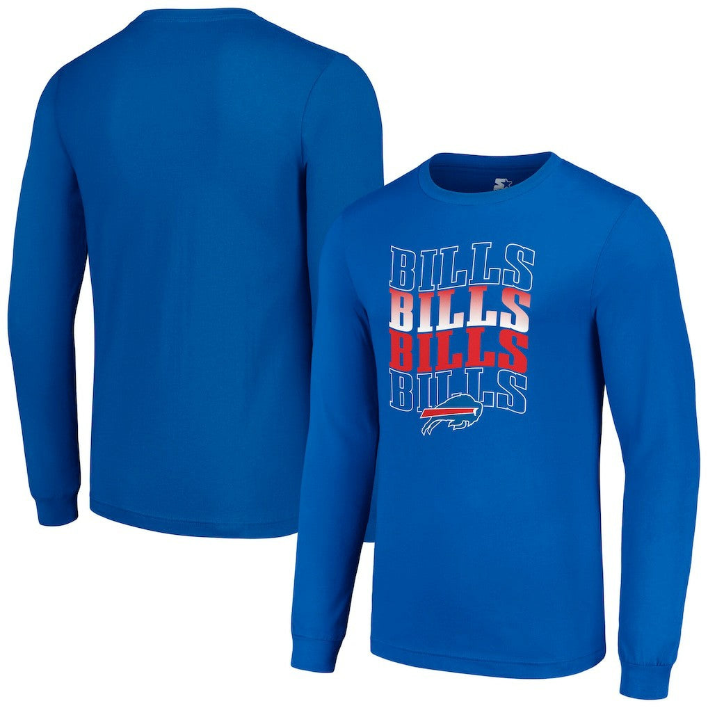 Buffalo Bills Starter Team Name Graphic Long Sleeve T-Shirt Royal
