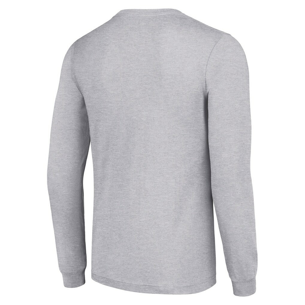 Green Bay Packers Starter Team Name Graphic Long Sleeve T-Shirt Heather Gray