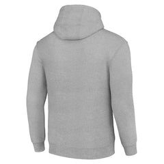 Washington Commanders Starter Four Team Name Logo Fleece Pullover Hoodie Heather Gray