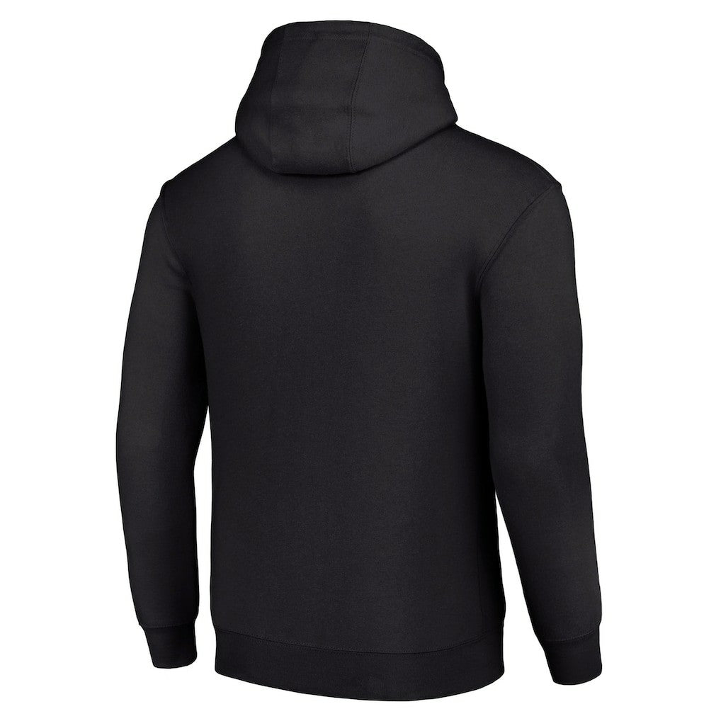 Baltimore Ravens Starter Four Team Name Logo Fleece Pullover Hoodie Black