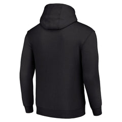 Cincinnati Bengals Starter Four Team Name Logo Fleece Pullover Hoodie Black