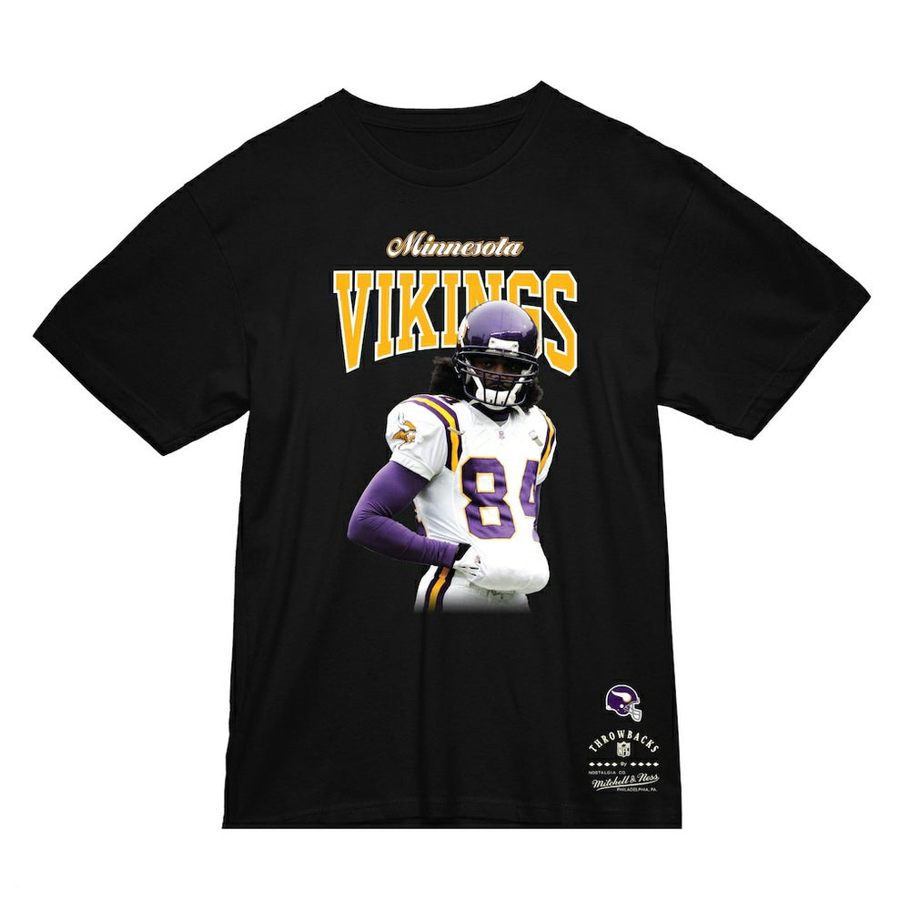 Mitchell & Ness Randy Moss Minnesota Vikings Sideline Retired Player T-Shirt Black