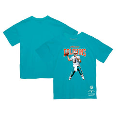 Mitchell & Ness Dan Marino Miami Dolphins Sideline Retired Player T-Shirt Aqua
