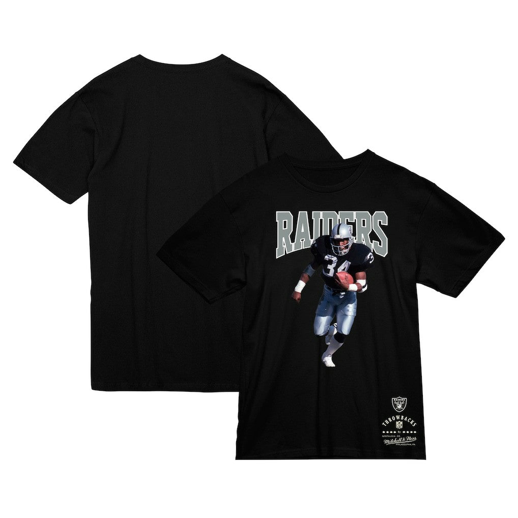 Mitchell & Ness Bo Jackson Las Vegas Raiders Sideline Retired Player T-Shirt Black