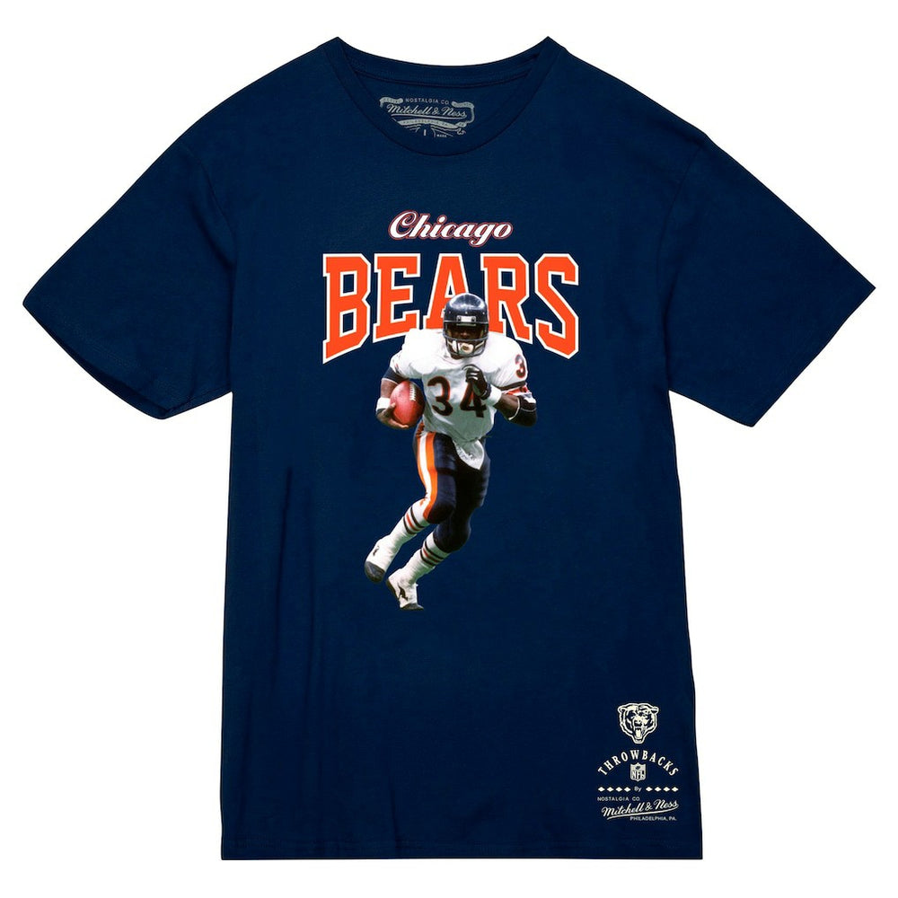 Mitchell & Ness Walter Payton Chicago Bears Sideline Retired Player T-Shirt Navy