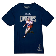 Mitchell & Ness Emmitt Smith Dallas Cowboys Sideline Retired Player T-Shirt Navy