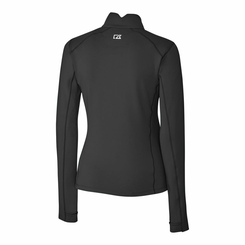 Detroit Lions Cutter & Buck Women's Traverse Stretch Quarter-Zip Pullover Top Black