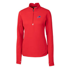 Buffalo Bills Cutter & Buck Women's Traverse Stretch Quarter-Zip Pullover Top Red