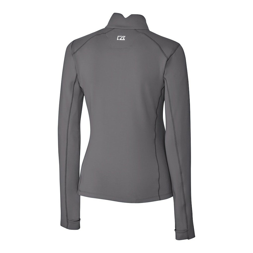Buffalo Bills Cutter & Buck Women's Traverse Stretch Quarter-Zip Pullover Top Gray