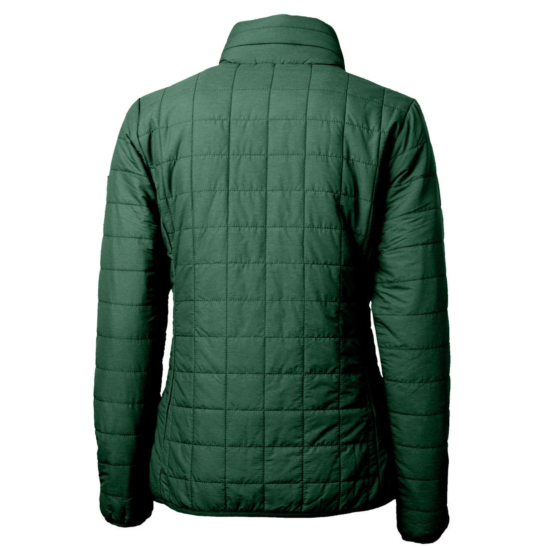 Green Bay Packers Cutter & Buck Women's Rainier PrimaLoft Eco Insulated Full-Zip Puffer Jacket Green