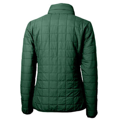 Green Bay Packers Cutter & Buck Women's Rainier PrimaLoft Eco Insulated Full-Zip Puffer Jacket Green