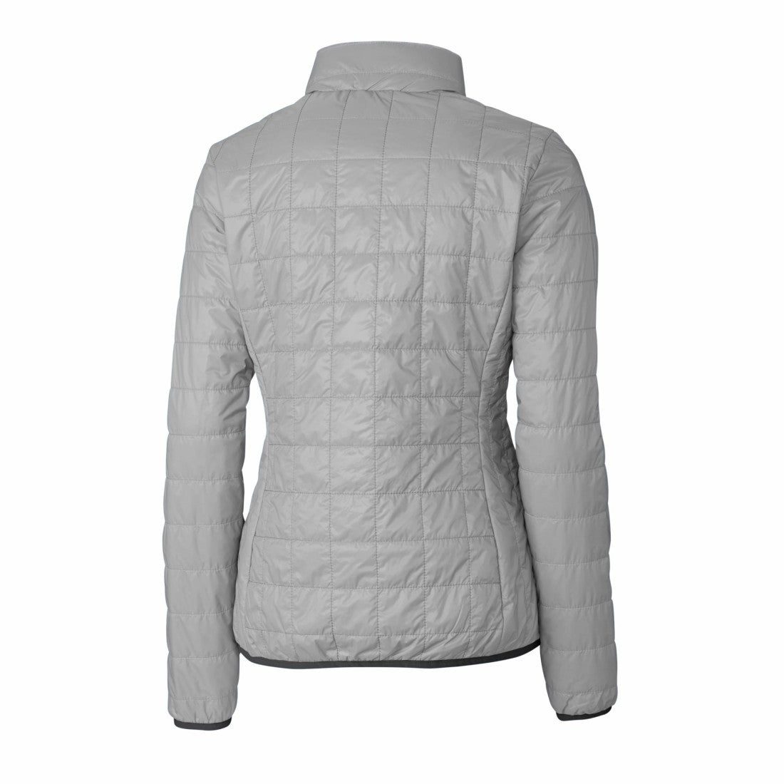 Detroit Lions Cutter & Buck Women's Rainier PrimaLoft Eco Insulated Full-Zip Puffer Jacket Gray