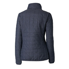 Chicago Bears Cutter & Buck Women's Rainier PrimaLoft Eco Insulated Full-Zip Puffer Jacket Navy
