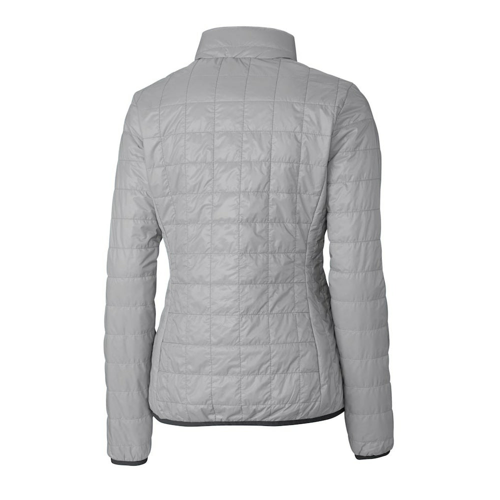 Indianapolis Colts Cutter & Buck Women's Rainier PrimaLoft Eco Insulated Full-Zip Puffer Jacket Gray