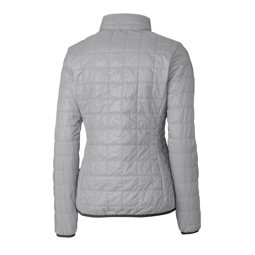 Minnesota Vikings Cutter & Buck Women's Rainier PrimaLoft Eco Insulated Full-Zip Puffer Jacket Gray