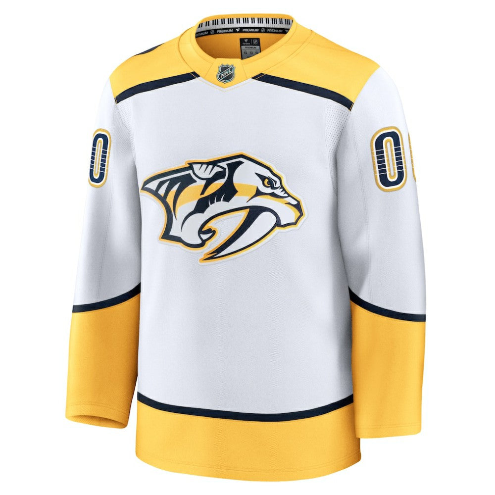 Nashville Predators Fanatics Away Premium Custom Jersey - White - NHL 202055710