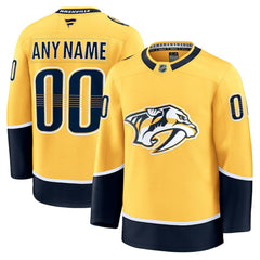 Nashville Predators Fanatics Home Premium Custom Jersey - Gold - NHL 202055711