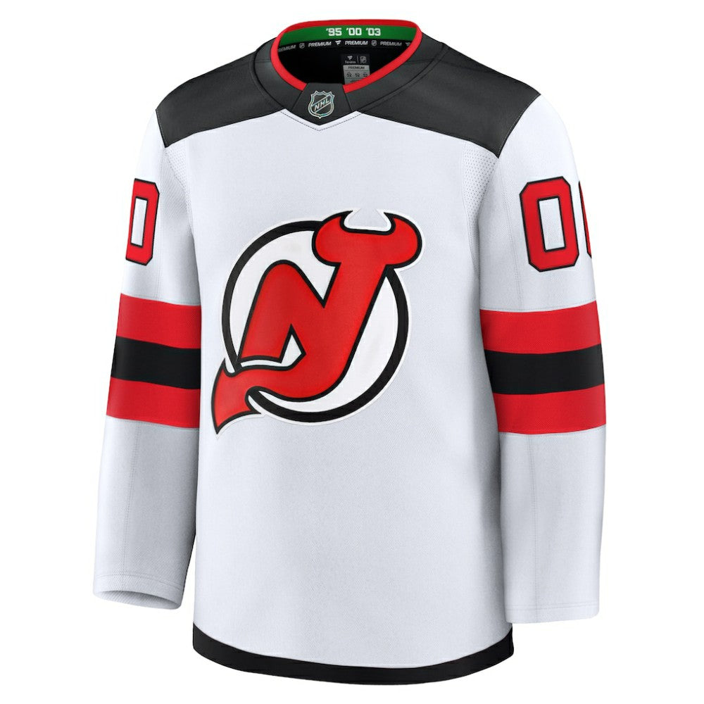 New Jersey Devils Fanatics Away Premium Custom Jersey - White - NHL 202055712