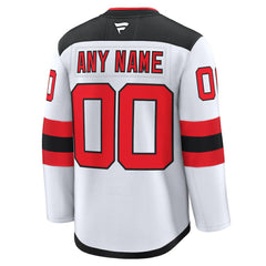 New Jersey Devils Fanatics Away Premium Custom Jersey - White - NHL 202055712