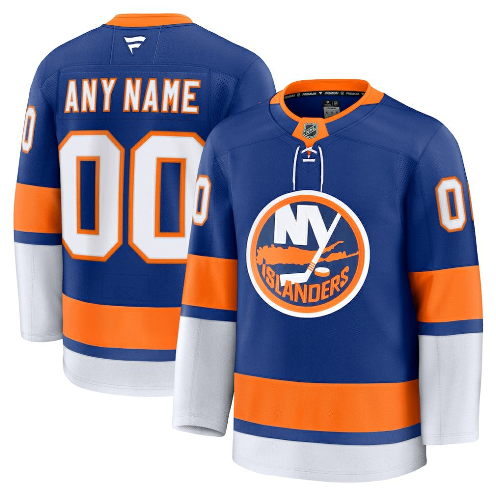 New York Islanders Fanatics Home Premium Custom Jersey - Royal - NHL 202055716