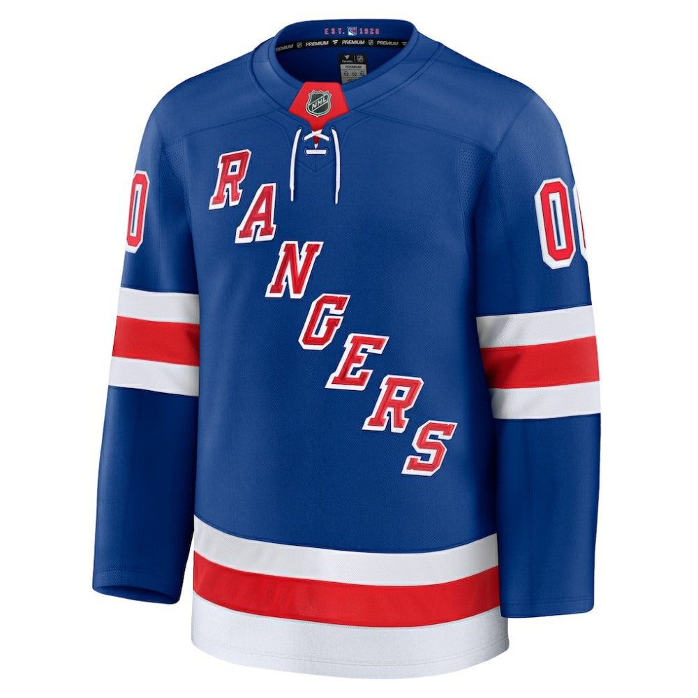New York Rangers Fanatics Home Premium Custom Jersey - Royal - NHL 202055718
