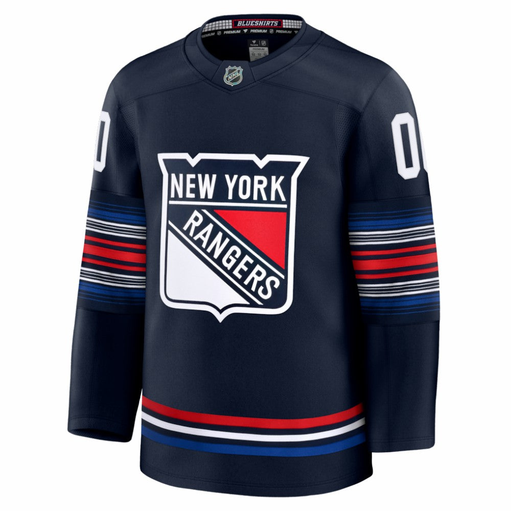 New York Rangers Fanatics Alternate Premium Custom Jersey - Navy - NHL 202055719