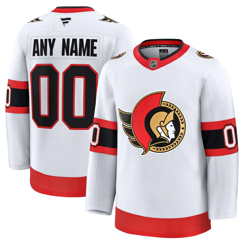Ottawa Senators Fanatics Away Premium Custom Jersey - White - NHL 202055720