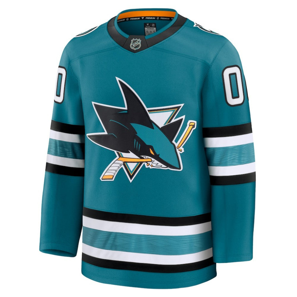 San Jose Sharks Fanatics Home Premium Custom Jersey - Teal - NHL 202055729