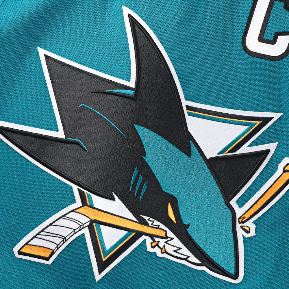San Jose Sharks Fanatics Home Premium Custom Jersey - Teal - NHL 202055729