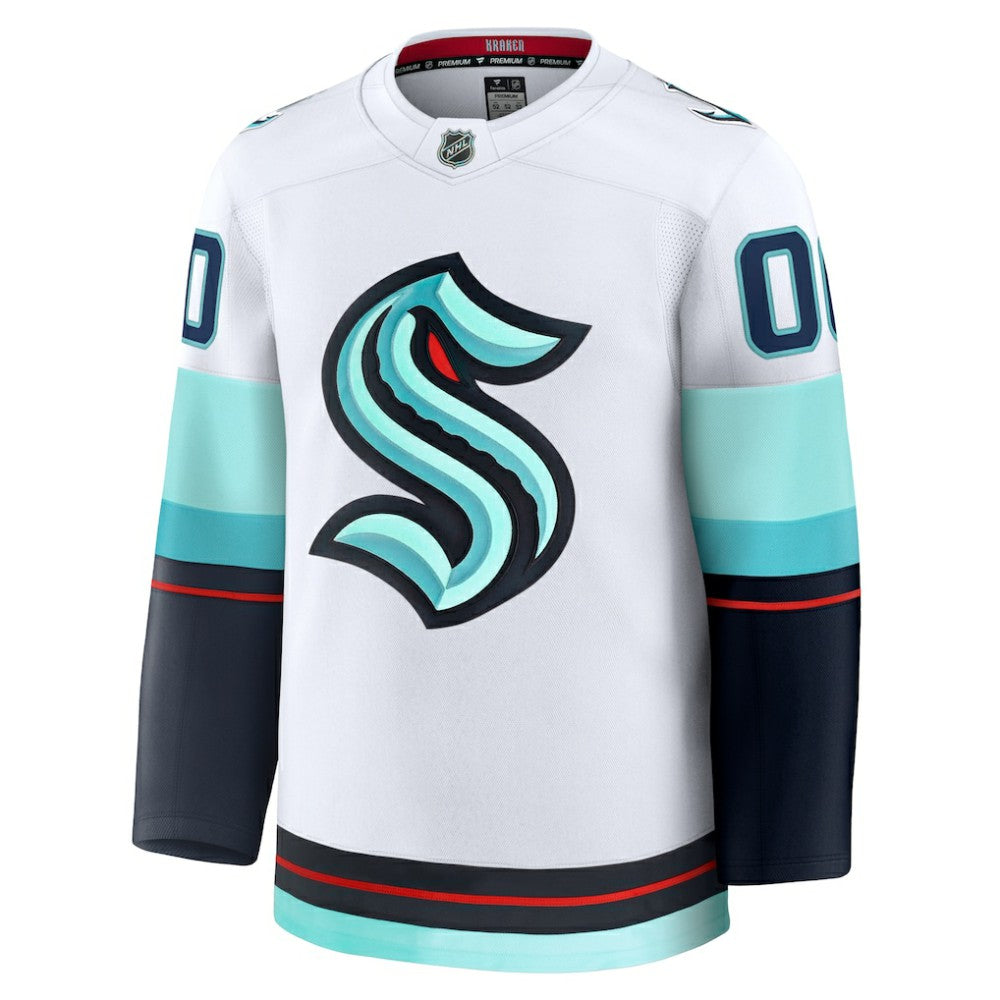 Seattle Kraken Fanatics Away Premium Custom Jersey - White - NHL 202055731