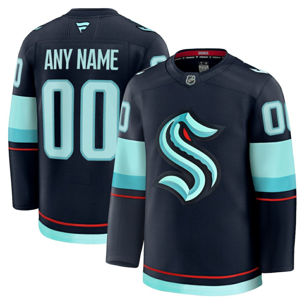 Seattle Kraken Fanatics Home Premium Custom Jersey - Deep Sea Blue - NHL 202055732