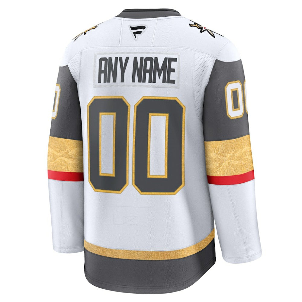 Vegas Golden Knights Fanatics Away Premium Custom Jersey - White - NHL 202055735