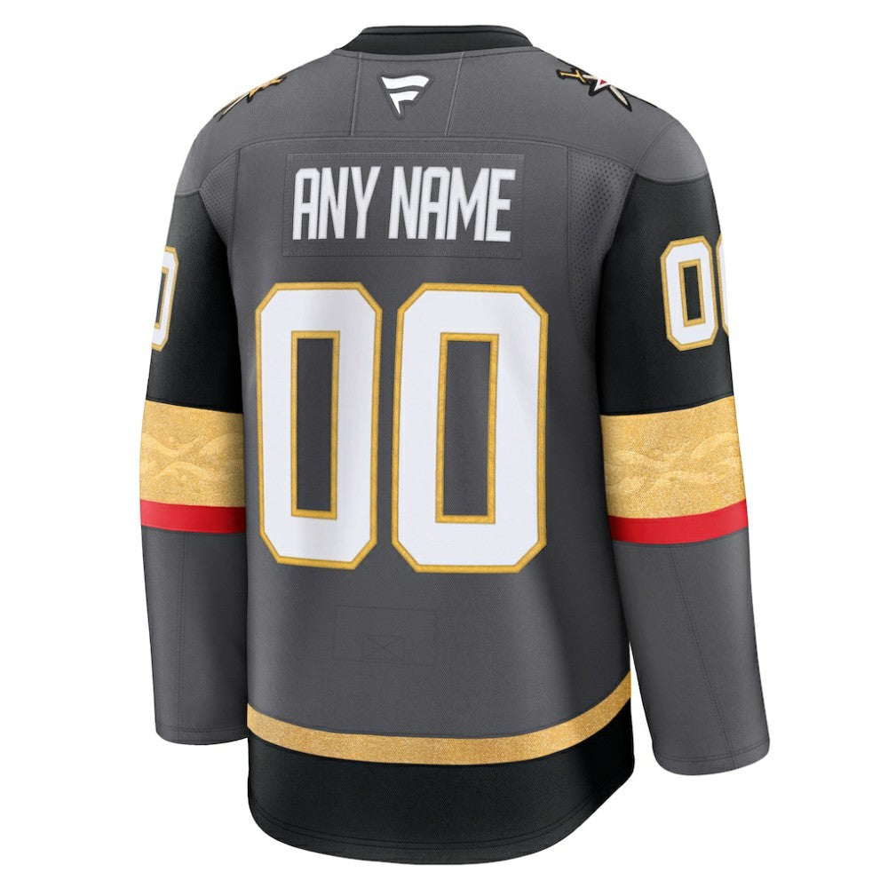 Vegas Golden Knights Fanatics Alternate Premium Custom Jersey - Gray - NHL 202055737