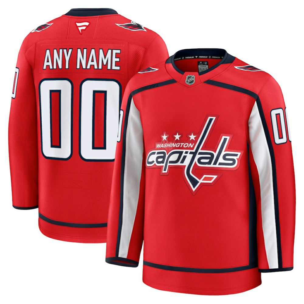Washington Capitals Fanatics Home Premium Custom Jersey - Red - NHL 202055739