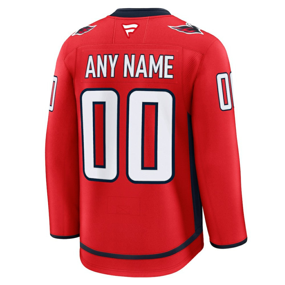 Washington Capitals Fanatics Home Premium Custom Jersey - Red - NHL 202055739
