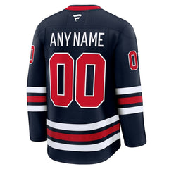 Winnipeg Jets Fanatics Alternate Premium Custom Jersey - Navy - NHL 202055742