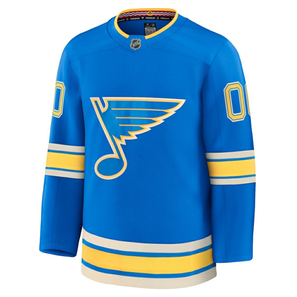 St. Louis Blues Fanatics Alternate Premium Custom Jersey - Blue - NHL 202055747