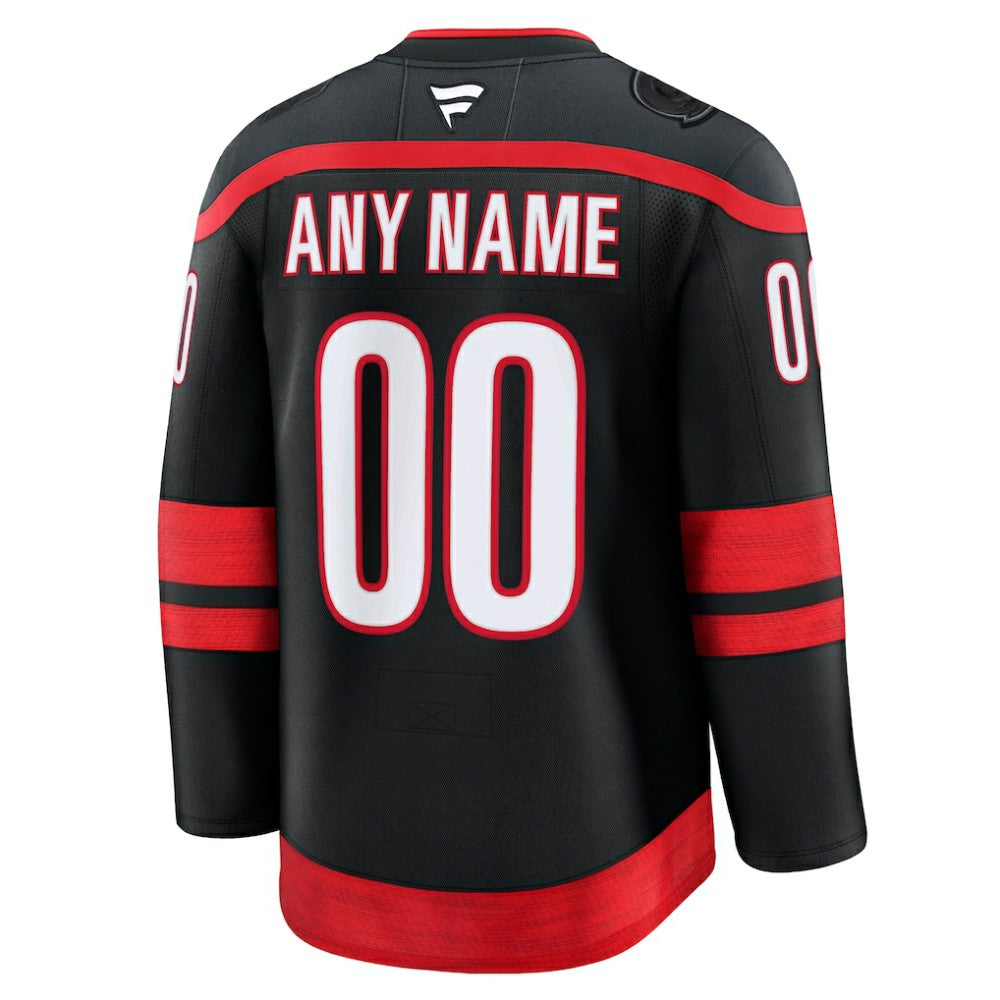 Carolina Hurricanes Fanatics Home Premium Custom Jersey - Black - NHL 202055748